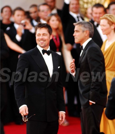 Brad Pitt George Clooney. George Clooney and Brad Pitt