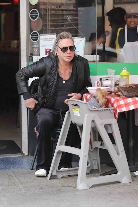MICKEY ROURKE’S DINNER WITH HIS BEST FRIEND