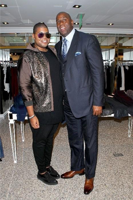 Who's Bad? EJ Johnson Flaunts His Man-Maries In Tom Ford Trench