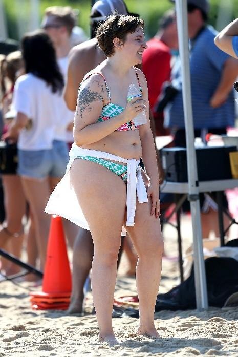 Ibiza Nude Beach Tumblr - LENA DUNHAM DONS A BIKINI FOR CHARITY â€“ Janet Charlton's Hollywood,  Celebrity Gossip and Rumors